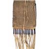 Image 9 : Sioux Beaded Buckskin Hide Pipe Bag 20th C.