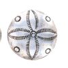 Image 2 : Navajo Old Concho Silver Dress Button Covers