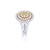 Image 8 : Rare Natural Fancy Yellow Diamond 14K Gold Ring