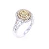 Image 9 : Rare Natural Fancy Yellow Diamond 14K Gold Ring