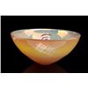 Image 2 : Hand Blown Large Yellow Iridescent Glass Bowl