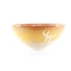 Image 8 : Hand Blown Large Yellow Iridescent Glass Bowl