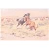 Image 8 : C.M. Russell "The Challenge" Chromolithograph