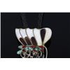 Image 12 : Zuni Inlaid Bird Ring & Covered Wagon Bolo Tie