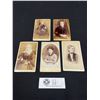 Image 1 : Lot of 5 Vintage Black and White Photos of Victorian Women