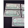 Image 2 : Lot of 5 Canadian $1 Bills