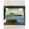 Image 2 : Rare 1924 S.S Hamonic Reverse Painted Glass Sign, Ontario - 8 x 6"