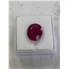 Image 2 : Natural Red Ruby 6.49ct 12.9 x 10.9 x 4.8mm Oval Cut VVS Madagascar Possible GF