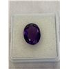 Image 2 : Natural Dark Amethyst 6.50ct 13.63 x 10.00 x 7.21mm Oval Cut Bolivia Untreated