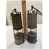 Image 1 : Lot of 2 Vintage Miners Safety Lamps, Mining Safety Appliances Company, Pittsburgh
