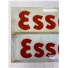 Image 2 : Pair of Vintage Esso Glass Pump Plates