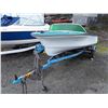 Image 2 : 0D --  14 FT FIBERGLASS BOAT AND 16.5 FT UBUILT TRAILER