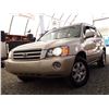 Image 2 : D3 --  2002 TOYOTA HIGHLANDER LTD AWD, Grey, 220549 KM's
