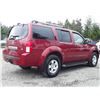 Image 11 : D2 --  2007 NISSAN PATHFINDER LE, Red, 157533 MILES