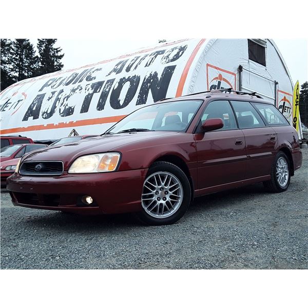 D5 --  2003 SUBARU LEGACY L AWD, Red, 112241 KM's