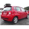 Image 8 : C1 --  2009 CHEVROLET AVEO LT, Red, 103546 KM's