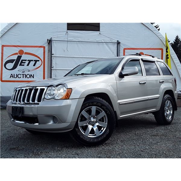 E5 --  2008 JEEP GRAND CHEROKEE OVERLAND 4X4, Grey, 274901 KM's