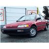 Image 2 : A2 --  1991 HONDA CIVIC DX , Red, 137599 KM's   "NO RESERVE"