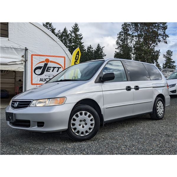 G1 --  2003 HONDA ODYSSEY LX, Silver, 256946 KM's