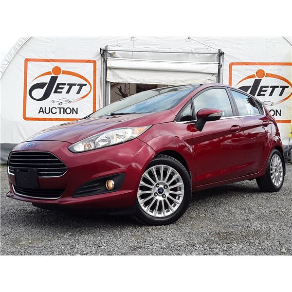 C1 --  2014 FORD FIESTA TITANIUM, Red, 127376 KM's