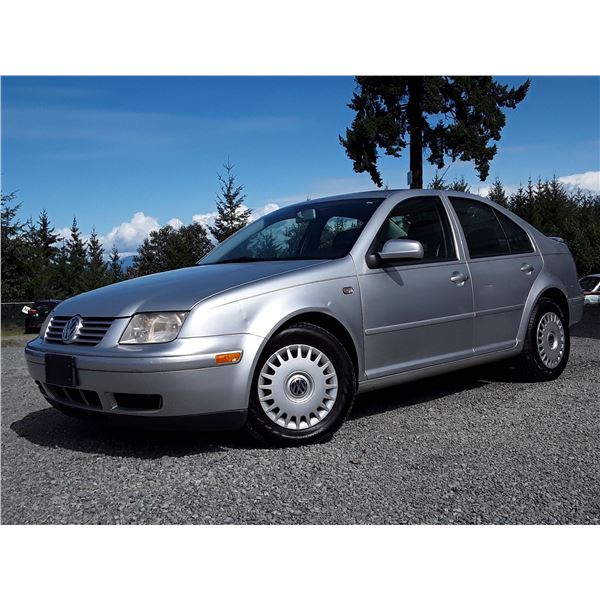 A2 --  1999 VW JETTA GL, Silver, 97754 KM's  "NO RESERVE"