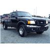 Image 8 : E2 --  2004 FORD RANGER SUPER CAB 4X4, Black, 331187 KM's