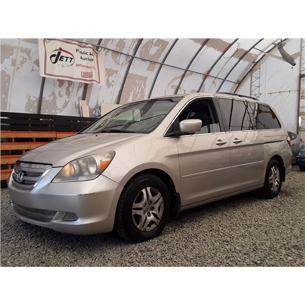 A3 --  2007 HONDA ODYSSEY EXL, Grey, 319947 KM's