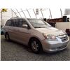 Image 3 : A3 --  2007 HONDA ODYSSEY EXL, Grey, 319947 KM's