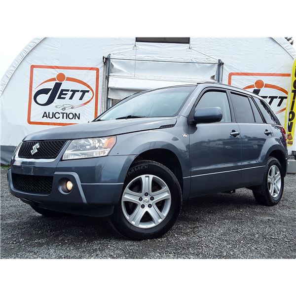 E6 --  2007 SUZUKI GRAND VITARA LUXURY 4X4, Grey, 186715 KM's