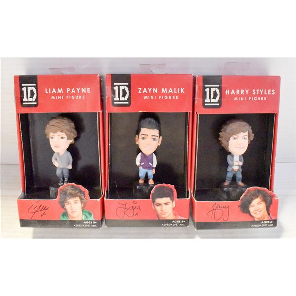 ONE DIRECTION MINI FIGURES SET OF 3