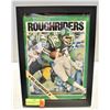 Image 1 : FRAMED 1980 CFL MAGAZINE W/ SASK ROUGHRIDERS