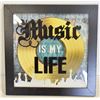 Image 1 : MUSIC IS MY LIFE HANGING PLAQUE