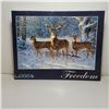 Image 1 : 1)  FACTORY SEALED 1000 PCE PUZZLE "WINTER TRIO"