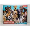 Image 1 : 3)  FACTORY SEALED 1000 PCE PUZZLE "DOGS", FINIS