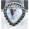 Image 1 : #58-NATURAL DENTRIC OPAL PENDANT RING SIZE 9.75