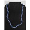 Image 1 : #242-NATURAL LAPIZ LAZULI NECKLACE 18"/8MM