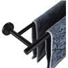 Image 1 : REPACKAGED MATTE BLACK 36" DOUBLE TOWEL RACK