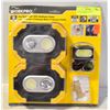 Image 1 : 3PC DUAL-BEAM LIGHT & HEADLAMP SET