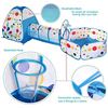 Image 2 : ECOSUN KIDS PLAY TENT WITH TUNNEL AND PLAY AREA