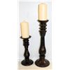 Image 1 : CARVED WOOD CANDLE TOWERS