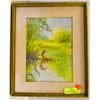Image 1 : CRANE THOMAS ORIGINAL CREEK WILLOWS SIGNED MATTED