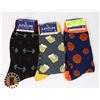 Image 1 : 3 NEW PAIRS OF MEN'S CREW SOCKS