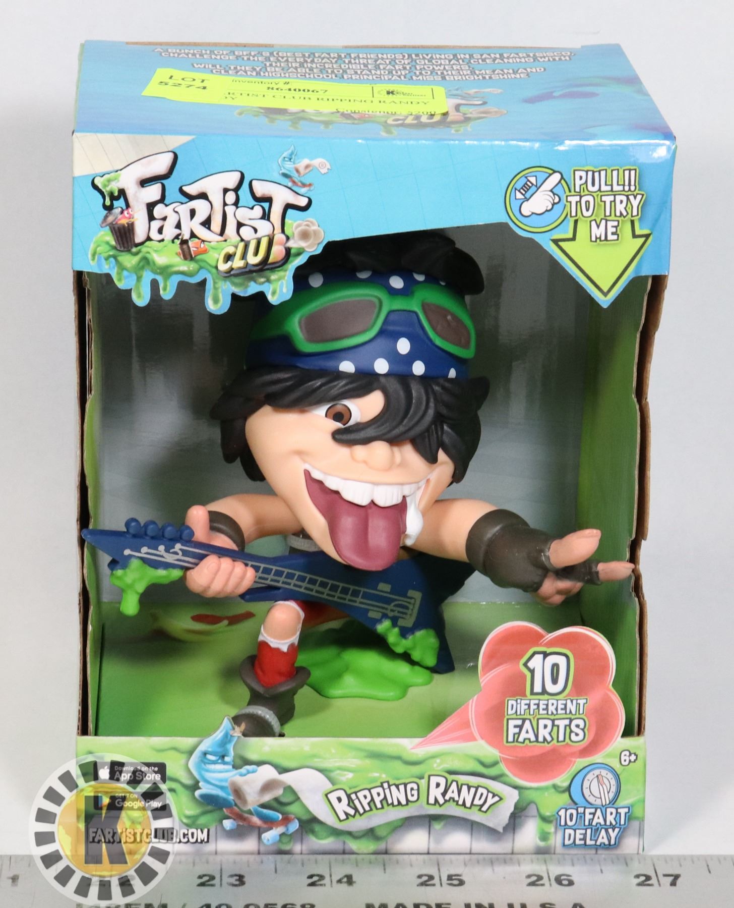 Rippin Randy NEW FARTIST CLUB RIPPING RANDY KIDS TOY