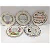 Image 1 : 5 PLATE KITCHEN PRAYER PLATE COLLECTION