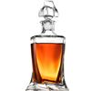 Image 2 : NEW FINE DINE EURO STYLE TWISTED GLASS DECANTER