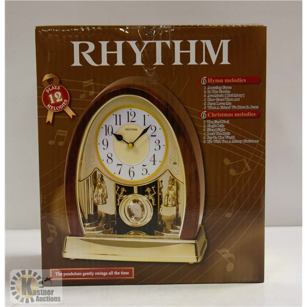 RHYTHM, CRYSTAL BELLS MUSICAL MOTION CLOCK