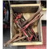 Image 1 : WOODEN BIN OF 6 ASSORTED BOOMERS
