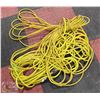 Image 1 : 2 EXTRA LONG HEAVY DUTY YELLOW EXTENSION CORDS