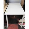 Image 1 : WHITE IKEA TABLE 30 IN X 60 IN X 32 IN HIGH