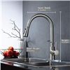 Image 4 : NEW BRUSH NICKEL PULL DOWN SPRAYER KITCHEN FAUCET